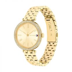 Montre femme tommy hilfiger natalie or acier doré - analogiques - edora - 1