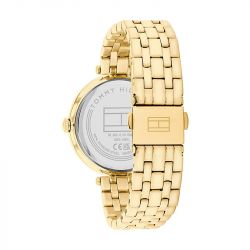 Montre femme tommy hilfiger natalie or acier doré - analogiques - edora - 2