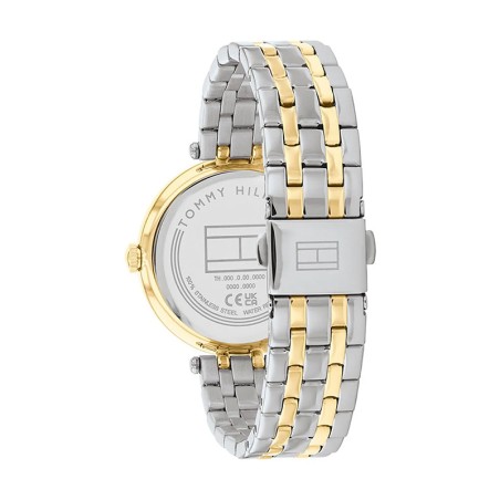 Montre femme tommy hilfiger natalie noir acier bicolore – analogiques