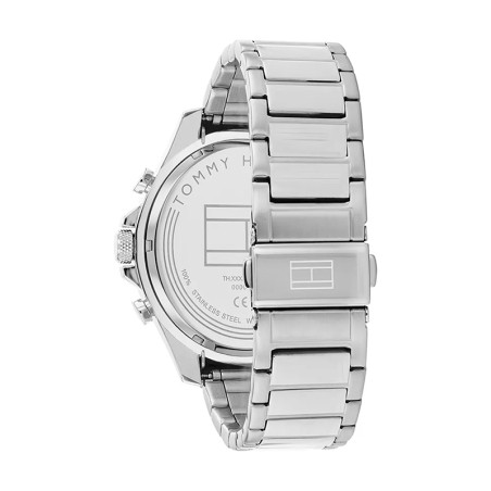 Montre chronographe homme tommy hilfiger clark acier argenté – chronographes