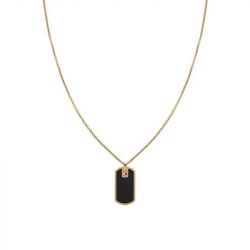 Collier plaque homme tommy hilfiger acier doré - plus-de-colliers-hommes - edora - 0