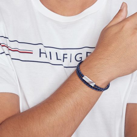 Bracelet or & argent, bracelet plaqué or, bracelet cuir & tissu - plus-de-bracelets-hommes - edora - 2