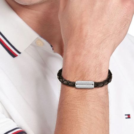 Bracelet or & argent, bracelet plaqué or, bracelet cuir & tissu - plus-de-bracelets-hommes - edora - 2