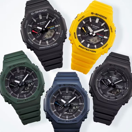 Montre connectée ana-digitale homme g-shock résine bleue – connectées