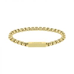 Bracelet homme 19cm lacoste l'essentiel acier doré - plus-de-bracelets-hommes - edora - 0