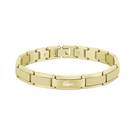 Bracelet maillons homme 19cm lacoste stencil acier doré – tous nos bracelets homme