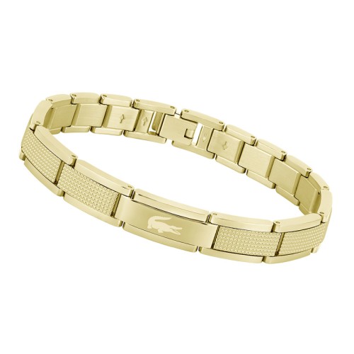 Bracelet Maillons Homme 19CM LACOSTE STENCIL Acier Doré