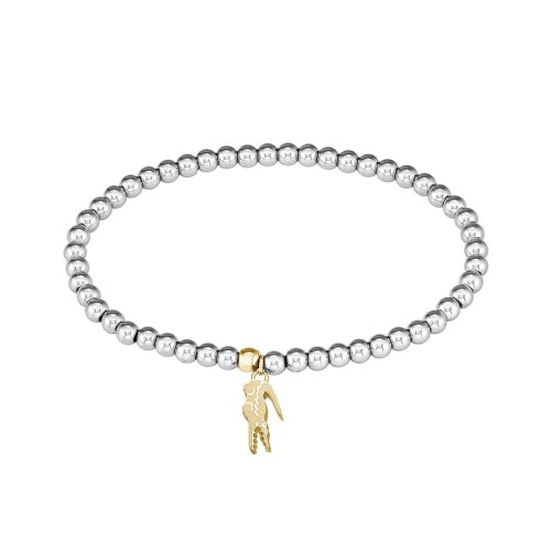 Bracelet Homme 16.5CM LACOSTE ORBE BOULES Acier Bicolore