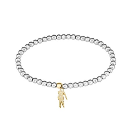 Bracelet femme 16.5cm lacoste orbe boules acier bicolore – bracelets femme