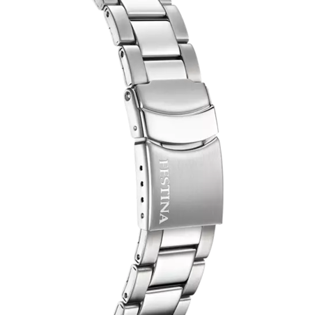 Montre homme festina multifunction collection bleu acier argenté – analogiques