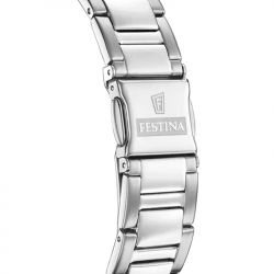 Montre chronographe femme festina boyfriend ivory acier argenté - chronographes - edora - 3