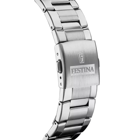 Montre chronographe homme festina timeless chronograph acier argenté – montres de sport homme