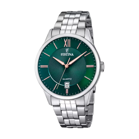 Montre homme festina classics acier argenté – analogiques