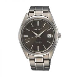 Montre homme seiko classique noir titane - analogiques - edora - 0