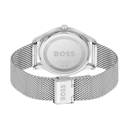 Montre homme boss reason bleu acier argenté – analogiques