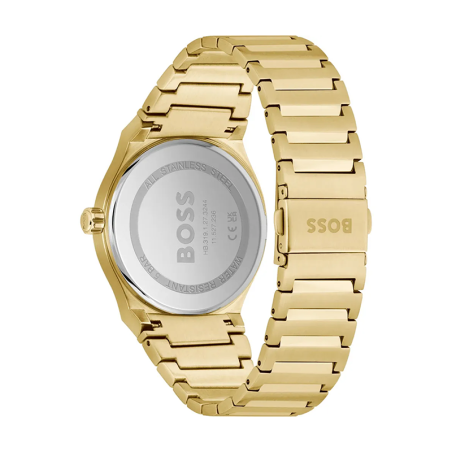 Montre homme boss candor noir acier doré – analogiques