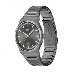 Montre homme boss candor noir acier noir - analogiques - edora - 1