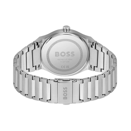 Montre homme boss candor vert acier argenté – analogiques