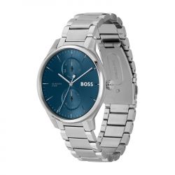 Montre homme boss tyler bleu acier argenté - analogiques - edora - 1