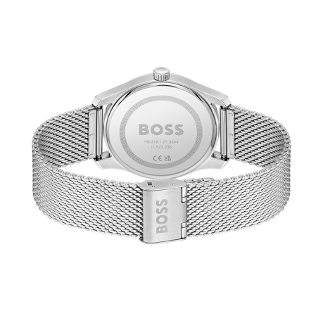 Montre homme boss principle bleu acier argenté – analogiques