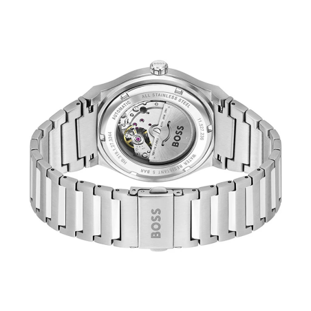 Montre automatique homme boss candor bleu acier argenté – automatiques