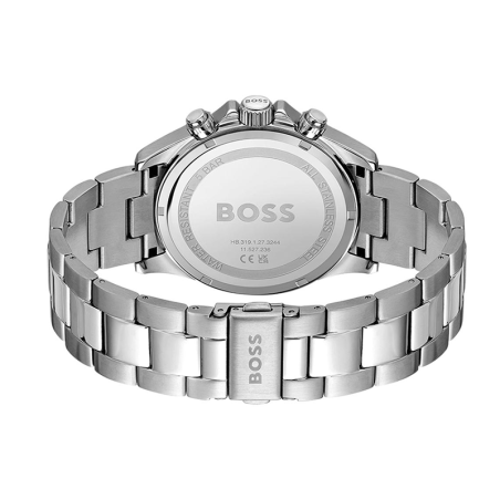 Montre chronographe homme boss hero blanc acier argenté – chronographes