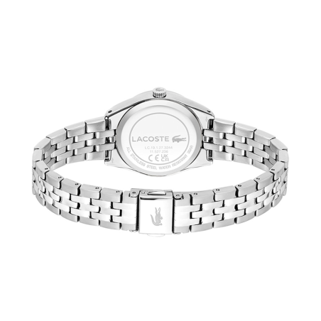 Montre femme lacoste tuilerie noir acier argenté – analogiques