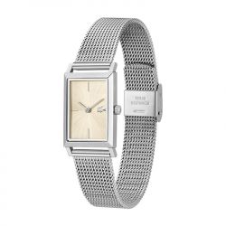 Montre femme lacoste catherine or acier argenté - analogiques - edora - 1