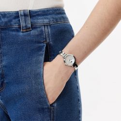 Montre femme lacoste tivoli nacre acier argenté - analogiques - edora - 1