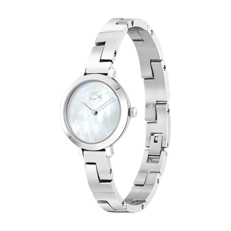 Montre femme lacoste tivoli nacre acier argenté – analogiques