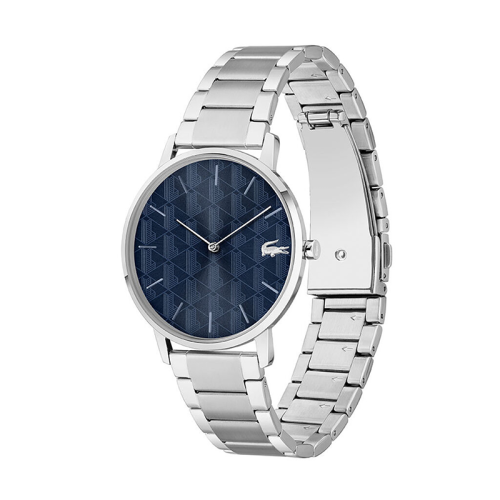 Montre Homme LACOSTE CROCORIGIN BLEU Acier Argenté