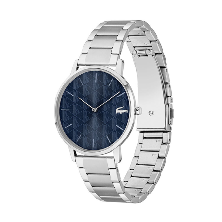 Montre Homme LACOSTE CROCORIGIN BLEU Acier Argenté