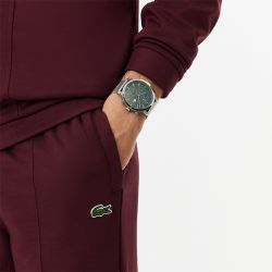 Montre chronographe homme lacoste replay vert acier argenté - chronographes - edora - 1