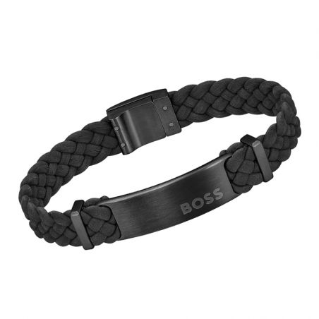 Bracelet or & argent, bracelet plaqué or, bracelet cuir & tissu - plus-de-bracelets-hommes - edora - 2