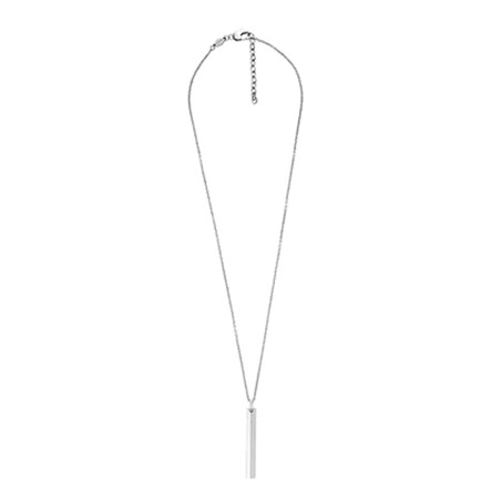 Collier homme 55.9cm fossil harlow linear texture acier argenté – tous nos colliers homme