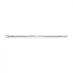 Bracelet homme 22cm fossil harlow linear texture acier argenté - bracelets-homme - edora - 3