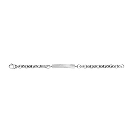Bracelet homme 22cm fossil harlow linear texture acier argenté – bracelets homme