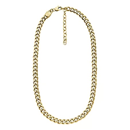 Chaîne homme 48cm fossil bold chains acier doré – chaines