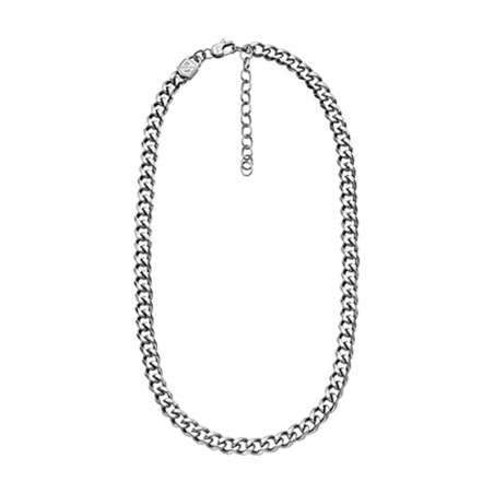 Chaîne homme 48cm fossil bold chains acier argenté – chaines