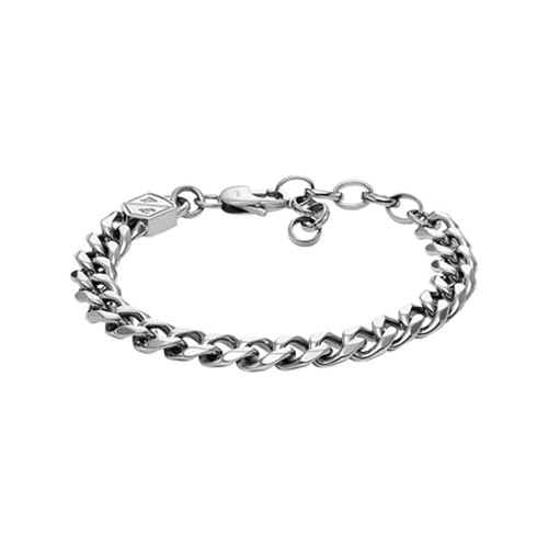 Bracelet Chaîne Homme 16.5CM FOSSIL BOLD CHAINS Acier Argenté