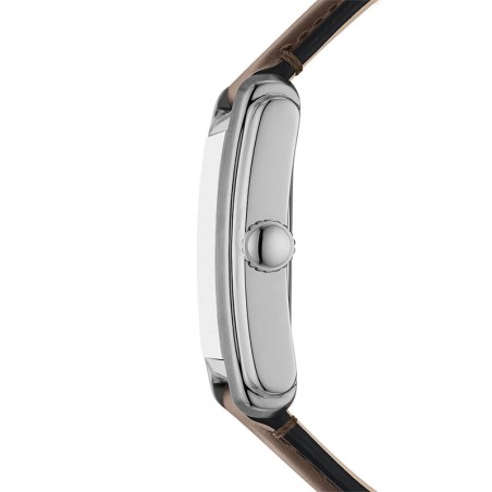 Montre homme fossil carraway crème cuir brun – analogiques