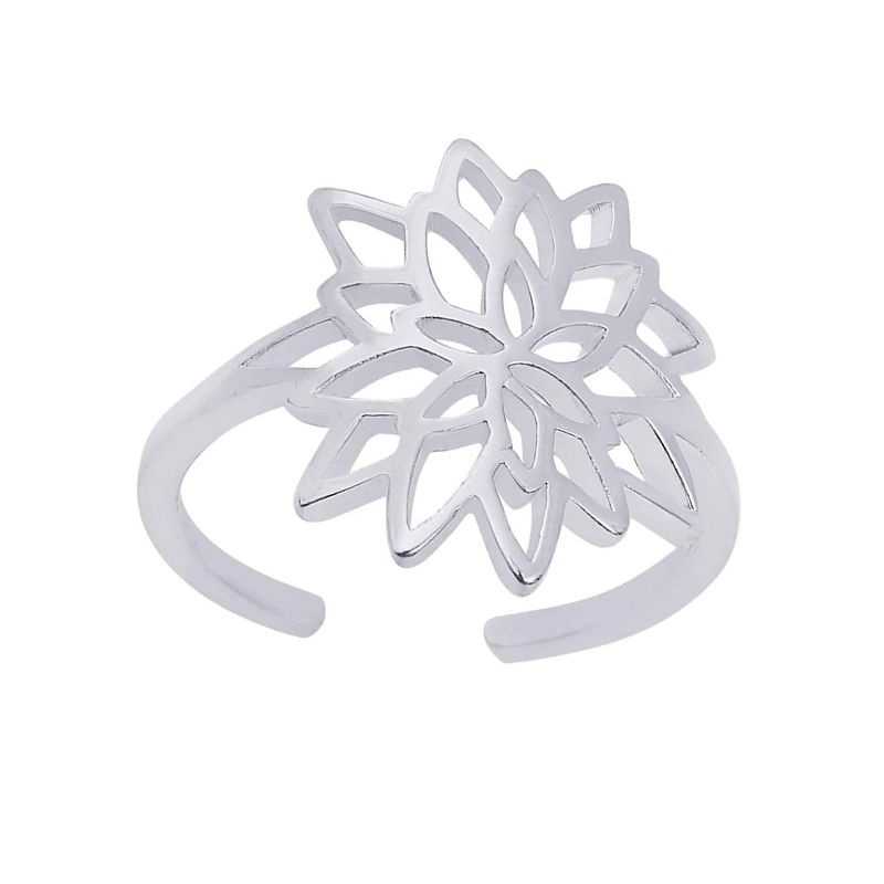 Bague femme les cadettes nÉnuphar laiton argenté - plus-de-bagues-femmes - edora