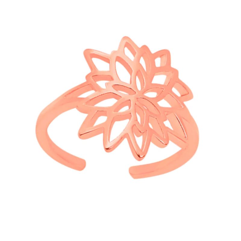 Bague femme les cadettes nÉnuphar laiton doré rose - plus-de-bagues-femmes - edora