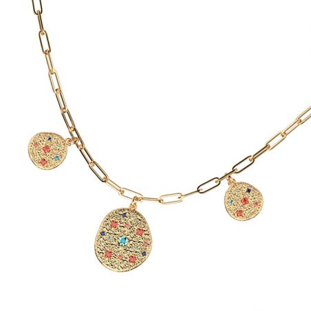 Collier en laiton : pendentif laiton, collier & bijoux laiton - plus-de-colliers-femmes - edora - 2