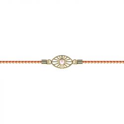 Bracelet femme les cadettes felicidad cordon orange - plus-de-bracelets-femmes - edora - 0