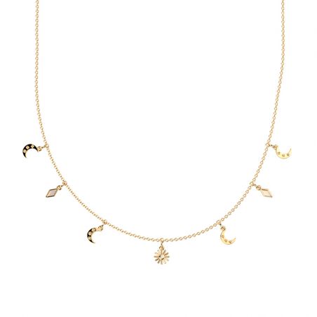 Collier en laiton : pendentif laiton, collier & bijoux laiton - plus-de-colliers-femmes - edora - 1