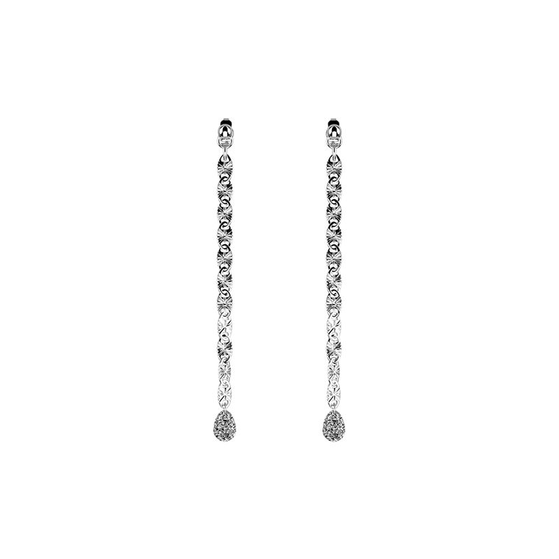 Boucles d'oreilles pendantes femme les cadettes radieuse laiton argenté - pendantes - edora