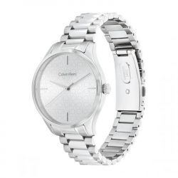 Montre femme calvin klein iconic acier argenté - analogiques - edora - 1