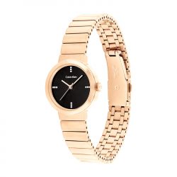 Montre femme calvin klein timeless acier doré rose 25200417 - analogiques - edora - 1