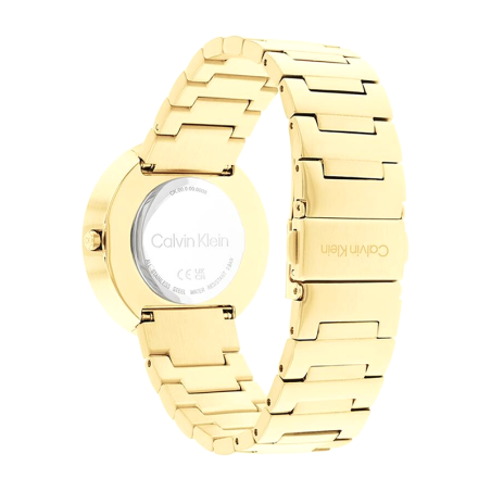 Montre femme calvin klein timeless acier doré 25200290 – analogiques